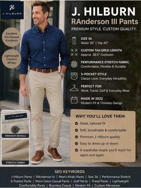 J. Hilburn RAnderson III Performance Pants